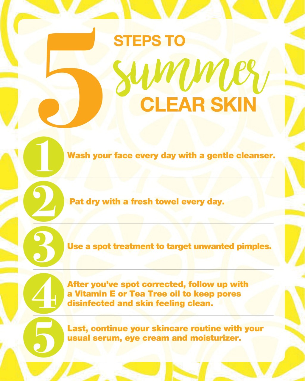 Picture of: Steps to Clear Summer Skin  Summer skin, Summer skincare