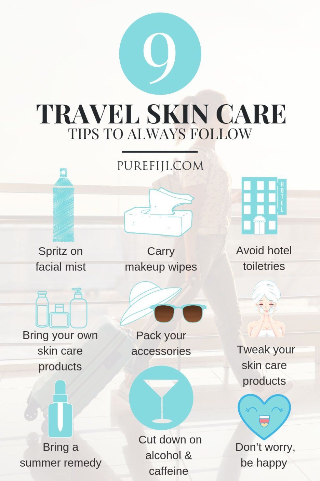 Picture of: Travel Skin Care Tips to Always Follow  Travel skincare, Skin